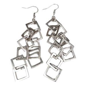 Boho Vintage Handmade Women's 925 Silver Plated Dangle Earrings AL3176